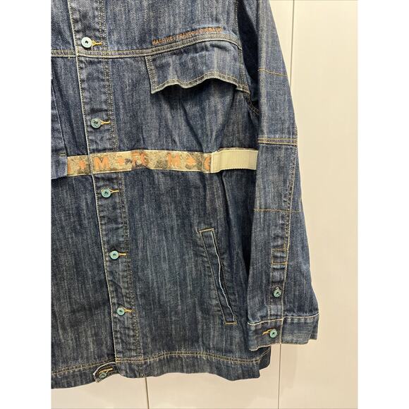 VTG Marithe Francois Girbaud MFG Denim Trucker Jacket Y2K Men’s Sz XL ~ BACK HIT - Picture 3 of 13